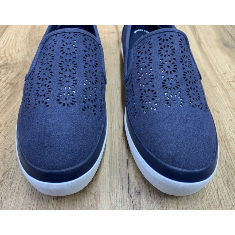 Sperry Slip On Shoes Womens 9 M  Navy Perforated Memory Foam Casual Flats - Picture 6 of 12